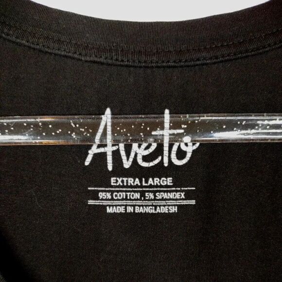 Aveto Black Scoop Neck Short Sleeve Top T-shirt size XL - Picture 4 of 12